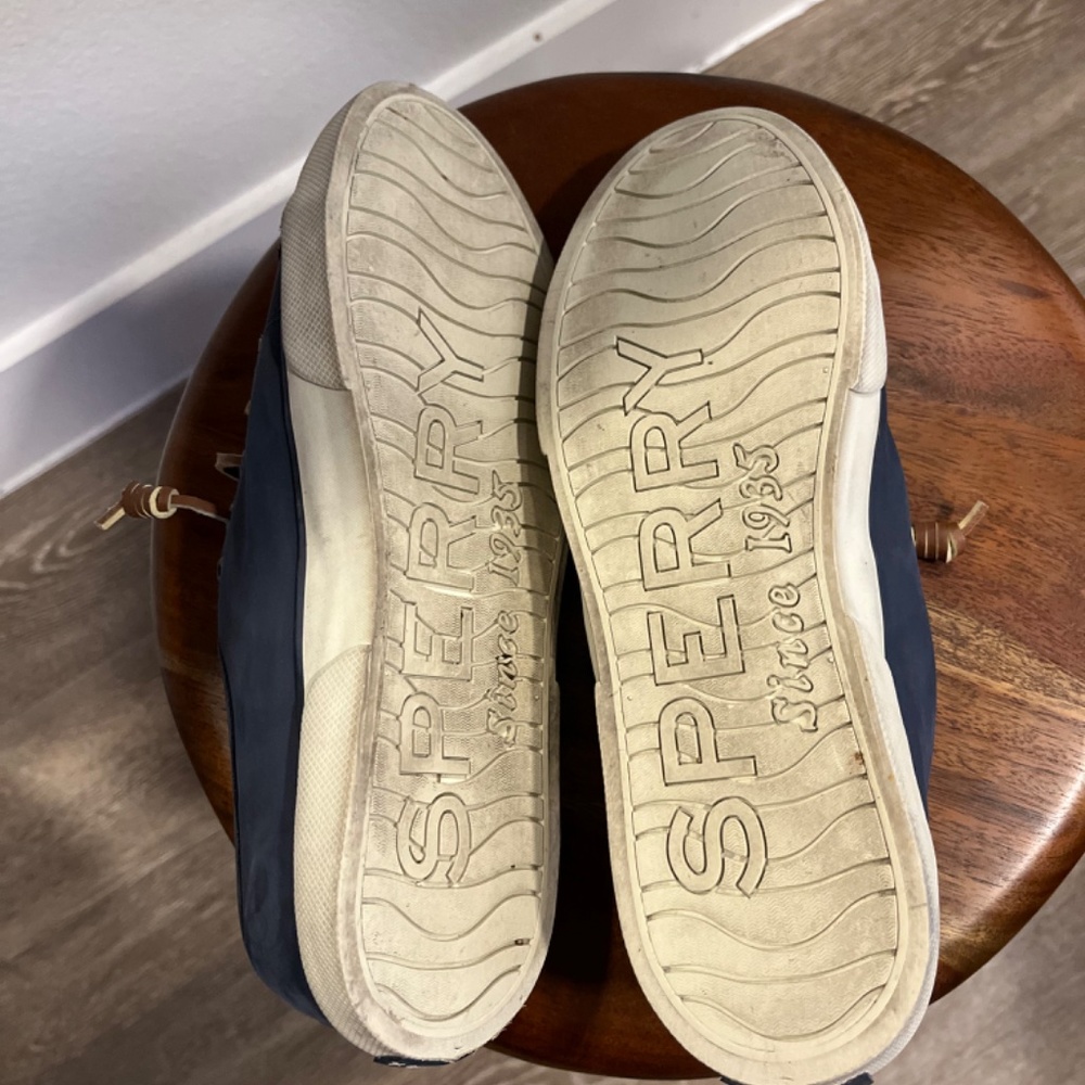 Navy Suede Sperry Top-Sider-Boat Shoe, Size 8 1/2 - Picture 7 of 11